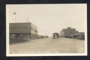 RPPC WHIDBEY ISLAND WASHINGTON OAK GARBOR GATE HOUSE CARS REAL PHOTO POSTCARD