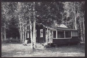 Cabin 8,Wagon Wheel Lodge,Mercer,WI Postcard 