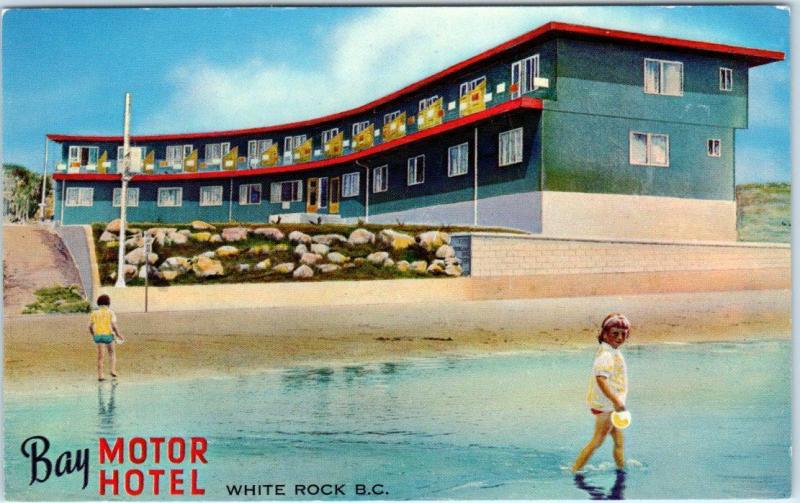 WHITE ROCK, British Columbia  Canada   Roadside  BAY MOTOR HOTEL  Postcard