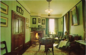 Victoria BC Drawing Room Craigflower Manor House Postcard G25