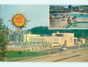 Unused 1950's OLD CARS & QUALITY COURT MOTEL & POOL Washington DC u5661@