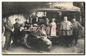 Postcard Old Foklore Phenomena Dwarf Male Fort Automobile TOP