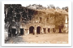 RPPC Panama Ruins Of The Customs House Portobelo Real Photo Postcard C36