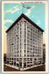 Vtg Toledo OH Ohio Building 1920s View Old Postcard