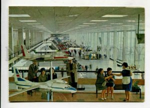 430079 USSR Russia MOSCOW AIRPORT Air Terminal AEROFLOT ADVERTISING old postcard