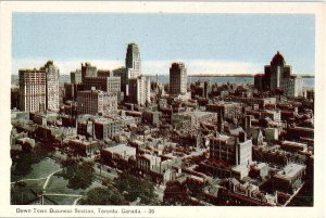 Postcard AERIAL VIEW SCENE Toronto Ontario ON AJ4969