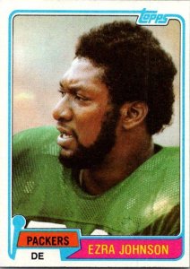 1981 Topps Football Card Ezra Johnson Green Bay Packers sk10355