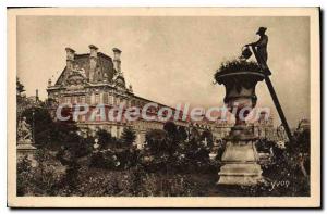 Postcard Old Paris Le Pavillon de Marsan in the Tuileries Gardens