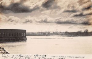 Bangor Maine Pumping Station Scenic View Real Photo Postcard AA52307
