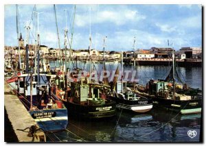 Modern Postcard Les Sables d'Olonne The Port Fishing Boat