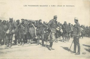 World War I (1914-1918) Greece Bulgarian Prisoners at Samli route from Salonika 