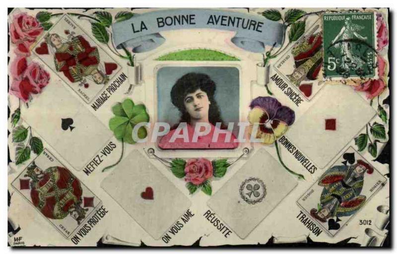 Old Postcard Folklore Clairvoyance Cartomancy fortune Cards