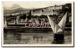 Evian les Bains - Vu du Lac - Old Postcard