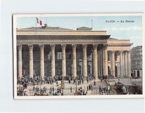 Postcard La Bourse Paris France
