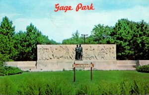 Kansas Topeka Gage Park Munn Memorial 1970