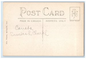 c1910's Anglican Church Qu' Appelle Saskatchewan Canada Antique Postcard