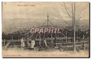 Old Postcard forestry school Pepiniere above Fontenelle Ban de Sapt Vosges