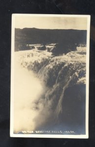 RPPC SHOSHONE IDAHO WATERFALL FALLS VINTAGE AZO REAL PHOTO POSTCARD