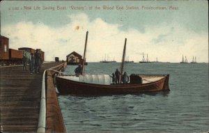 Provincetown Massachusetts MA Cape Cod Life Saving Boat c1910 Postcard