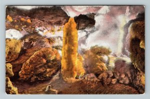 Black Hills SD-South Dakota, Crystal Cave Tower Of Babel, Vintage Linen Postcard 
