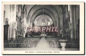 Old Postcard Die Drome Notre Dame Cathedral Interior