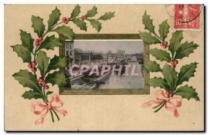 Festivals - Wishes - Happy New Year - Holly - holly - Old Postcard