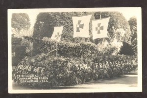 RPPC PASADENA CALIFORNIA TOURNAMENT OF ROSES PARADE 1916 REAL PHOTO POSTCARD