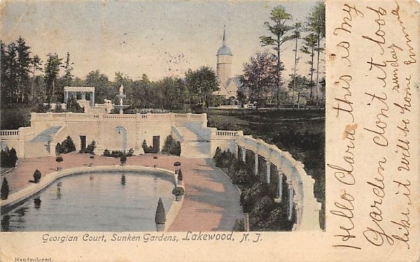 Georgian Court, Sunken Gardens in Lakewood, New Jersey