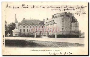 Old Postcard Rambouillet Chateau De Entree