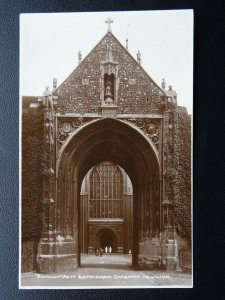 Norfolk NORWICH Erpingham gate Norwich Cathedral - Old RP Postcard by Donlion