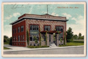 St Paul Minnesota Postcard Elks Club Exterior View Building 1918 Antique Vintage