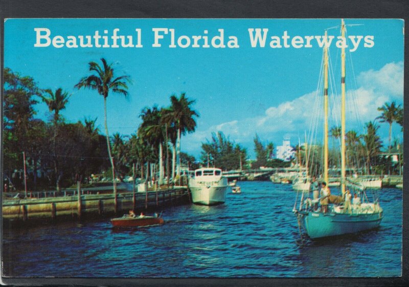 America Postcard - Beautiful Florida Waterways    T9068