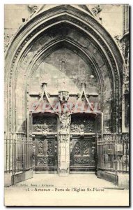 Old Postcard Avignon Gate The Church of St Peter