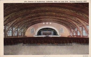 Seating Capacity 40000 Interior Of Auditorium Lakeside Ohio On Lake Erie Ohio...