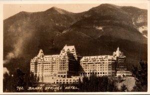 RPPC  Banff Springs Hotel Banff Alberta Canada Postcard Byron Harmon UNP L11