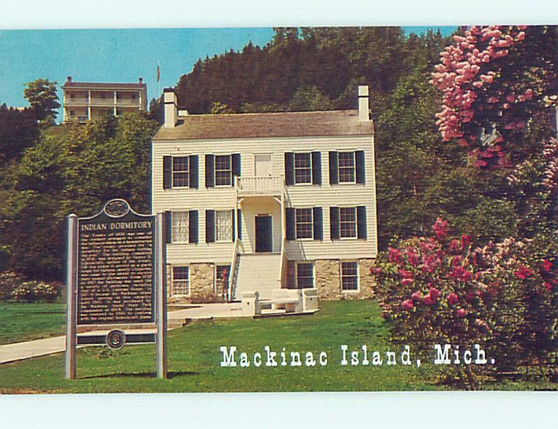 Unused Pre-1980 MUSEUM SCENE Mackinac Island Michigan MI hr0316@