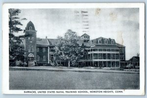 Norton Heights Connecticut CT Postcard Barracks U. S. Naval Training School 1967