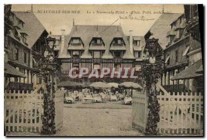 Old Postcard Deauville Normandy Hotel