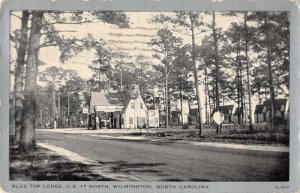 Wilmington North Carolina Blue Top Lodge Vintage Postcard AA37198