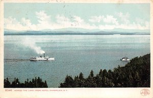 Steamer Hotel Champlain Ferries & Paddle Wheels Ship 1912 