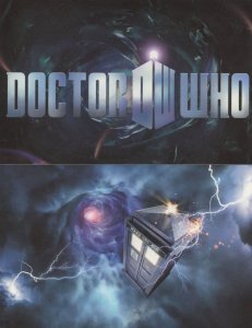 Dr Who TV Show Credits Logo The Tardis 2x BBC Postcard s