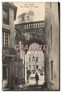 Old Postcard Dijon Place d'Armes