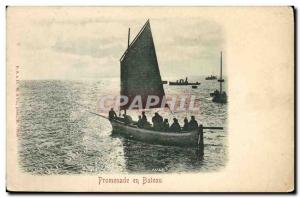 Postcard Old Fishing Boat