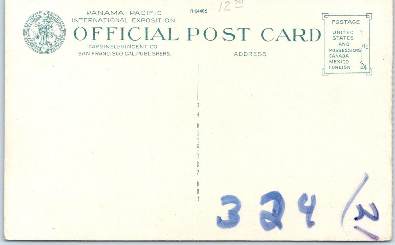 c1910s San Francisco, CA Palace Horticulture Expo Postcard Elevation Dome A88