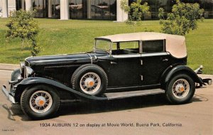 Buean Park California Movie World 1934 Auburn Car Vintage Postcard AA72320