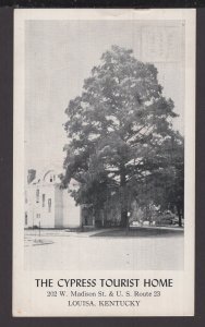 KY Louisa The Cypress Tourist Home 202 W Madison St & U.S. Route 23 pm1947 ~ WB
