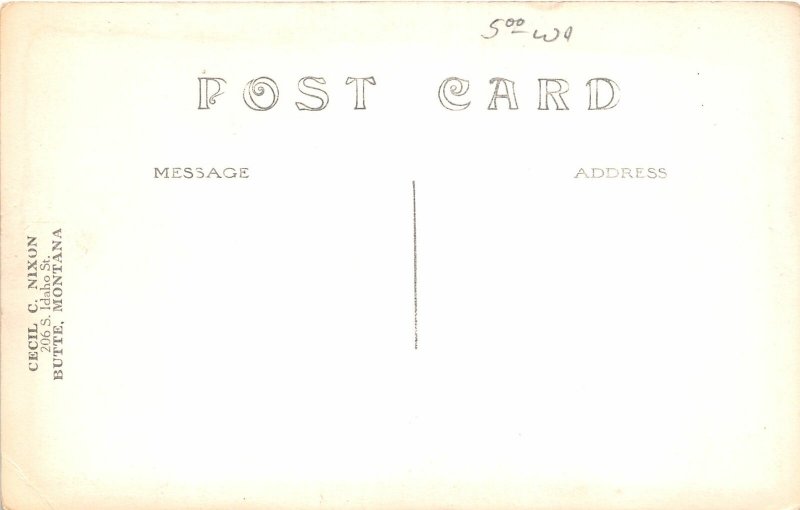 F41/ Montpelier Idaho RPPC Postcard c1930s City Hall Building