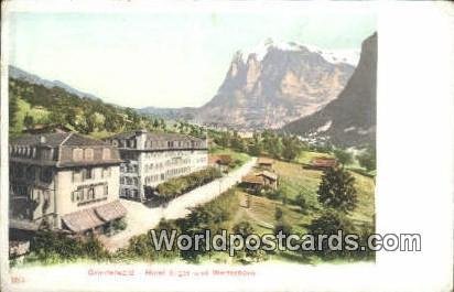 Hotel Eiger und Wetterhorn Grindelwald Swizerland Unused 