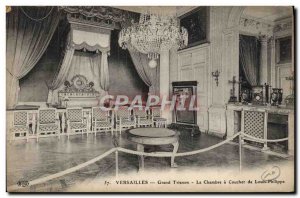 Old Postcard Versailles Grand Trianon The Bedroom of Louis Philippe