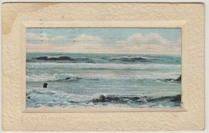 Postcard Atlantic City NJ c1908 Greetings From Atlantic City Framed or Mounted